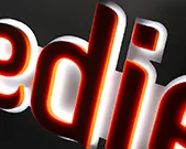 LED-Buchstaben dezent, edel ideal für einen starken Auftritt
